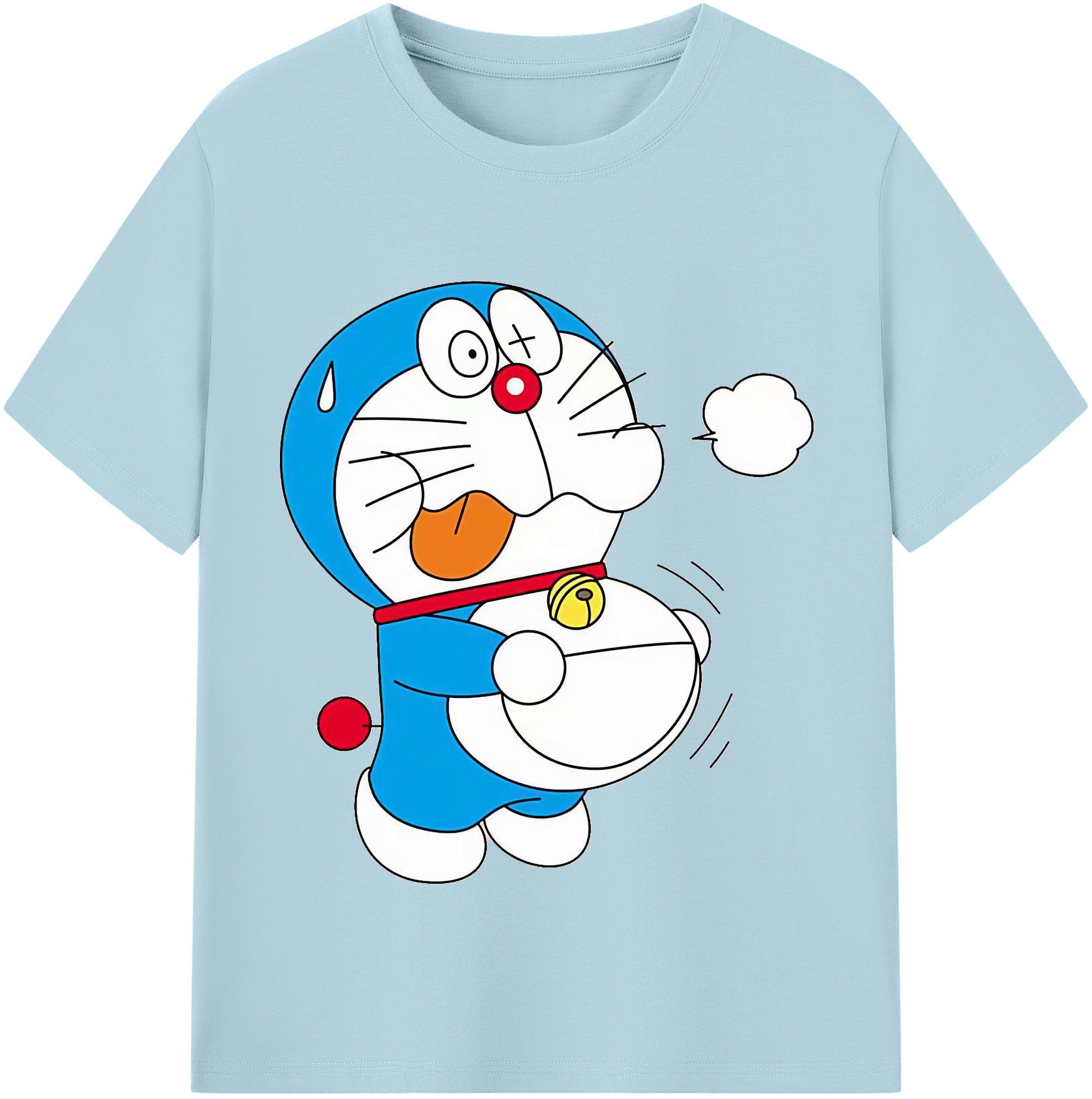 （画像用） ドラえもん Doraemon 綿100％半袖Tシャツ（フロントプリント）
